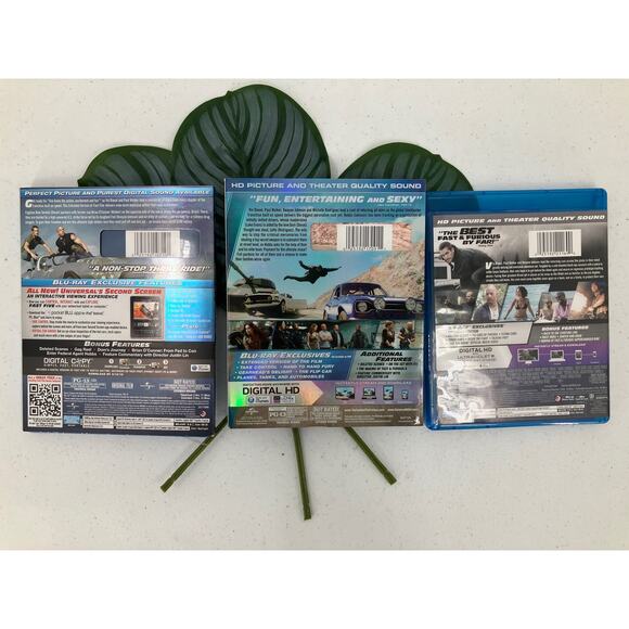 Fast Furious Movie Franchise 3 Set Universal 5 6 7 DVD Blu-Ray Extended Edition - Picture 3 of 5